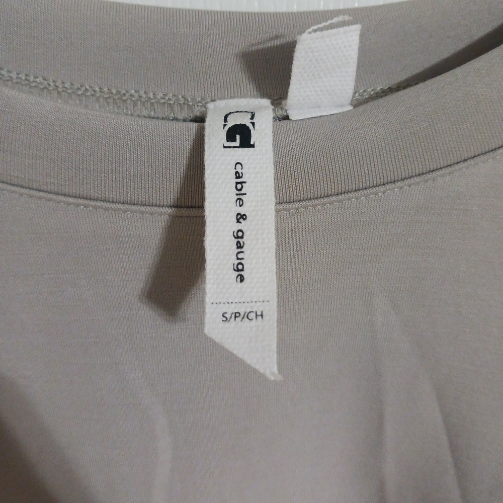 Business casual belted dress grey size small - Picture 8 of 9